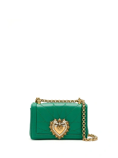 Dolce & Gabbana Devotion Mini Bag In Green