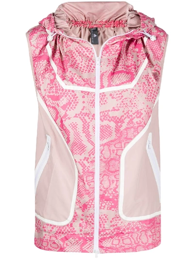 Adidas By Stella Mccartney Adizero Waistcoat Jacket In Pink