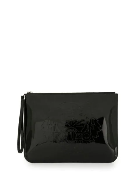 Kenzo Tiger Clutch In Black Modesens