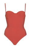 Anemone Balconette One-piece Swimsuit In Red