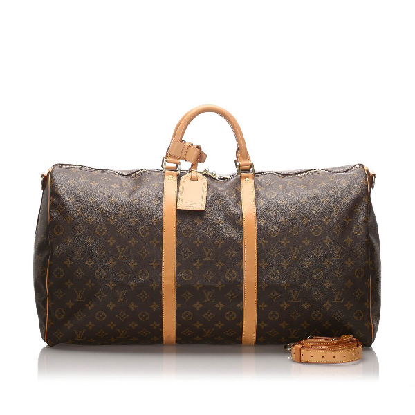 Pre-Owned Louis Vuitton Monogram Keepall Bandouliere 60 In Brown | ModeSens