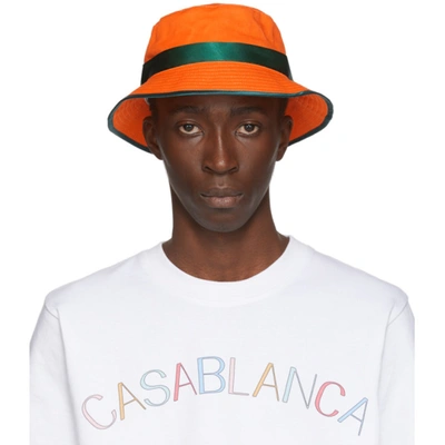 Casablanca Casa Bucket Hat Orange