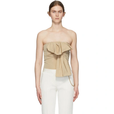 Givenchy Beige Bow Tank Top In 295 Beige