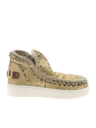 Mou Summer Eskimo Gold Sequins Sneakers