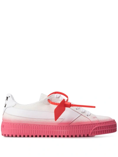 Off-white Degrade Arrow Nubuck Sneakers In Fuchsia