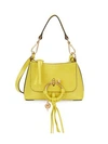 See By Chloé Women's Mini Joan Suede & Pebbled Leather Hobo Bag In Verdant Yellow
