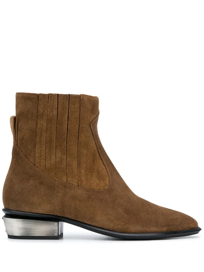 Kate Cate Cowboy Kate Ankle Boots In Leather Colour Suede