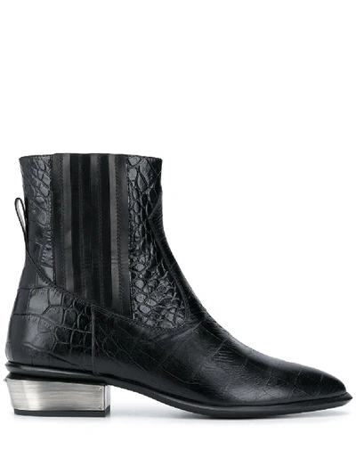 Kate Cate Cowboy Kate Ankle Boots In Black Leather