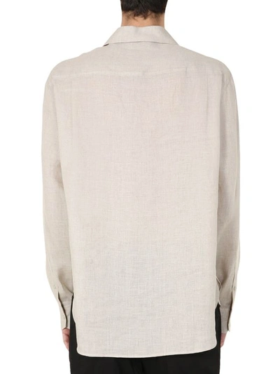 Dolce & Gabbana Oversize Fit Shirt In Beige