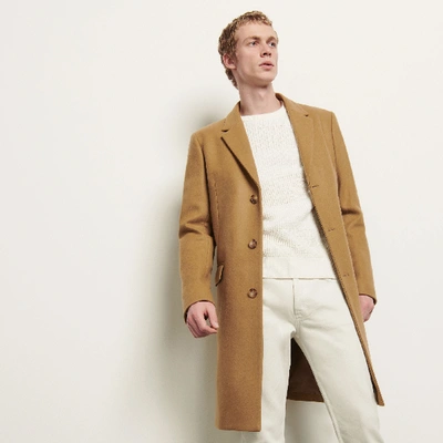 Sandro Wool Coat In Natural