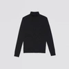 Sandro Roll Neck Wool Sweater In Rose