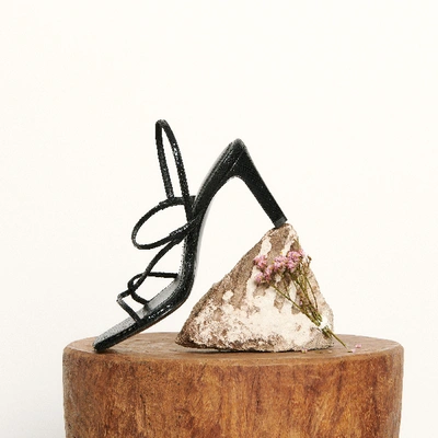 Sandro Sandals With Narrow Straps In Black