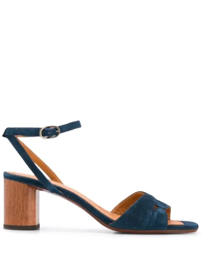 Chie Mihara 70mm Wood-heel Sandals In Blue
