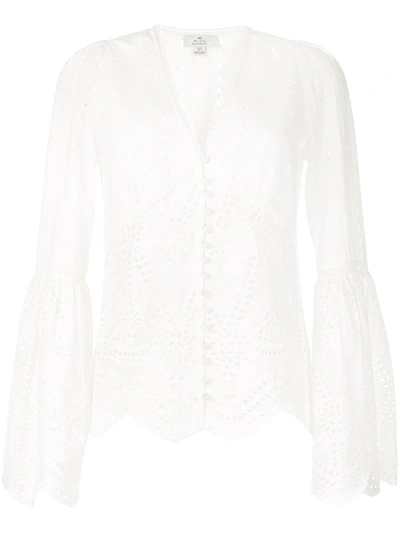 We Are Kindred Lola Long-sleeve Blouse In White