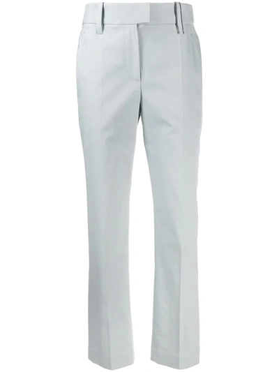 Brunello Cucinelli Cropped Tailored Trousers In Blue