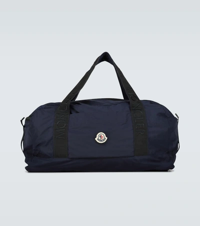 Moncler Nivelle Technical Fabric Travel Bag In Blue