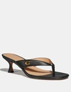 Coach Audree Thong Sandals In Black