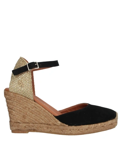 Kurt Geiger Suede Monty Wedge Espadrilles 50 In Black