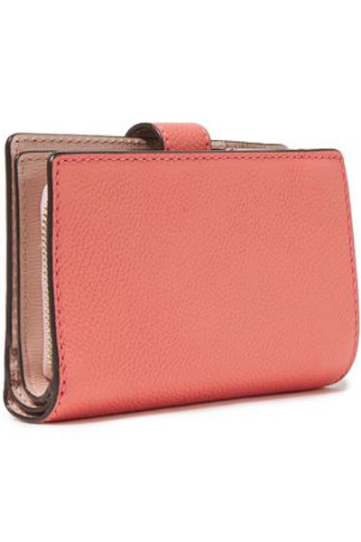 Kate Spade Margaux Pebbled-leather Wallet In Coral