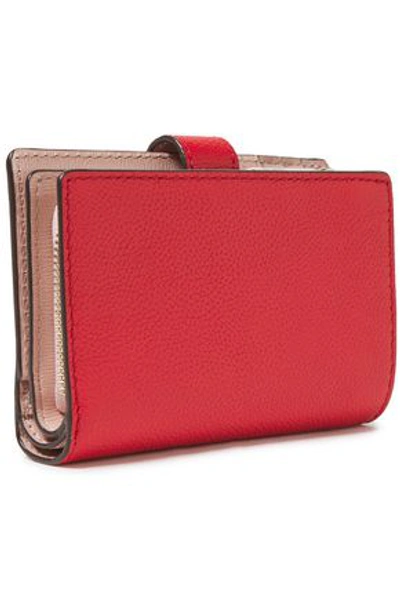 Kate Spade Margaux Pebbled-leather Wallet In Red