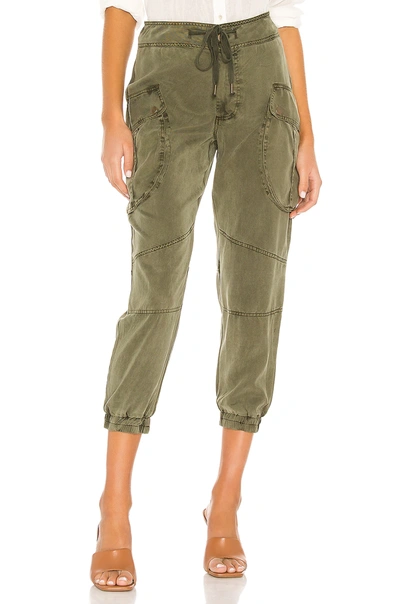Yfb Clothing Clyde Cargo Pant In Pine Pigment