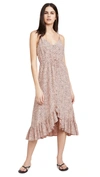 Rails Women's Frida High-low Ruffle Dress In Rose Spotted