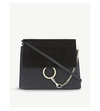 Gucci Faye Leather And Suede Shoulder Bag In Black