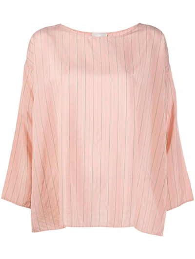 Forte Forte Striped Relaxed Fit Blouse In Pink