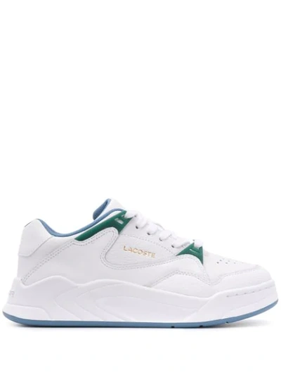 Lacoste Court Slam Lace-up Sneakers In White