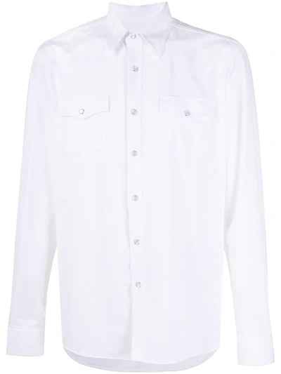 Hydrogen Plain Buttoned Shirt In White