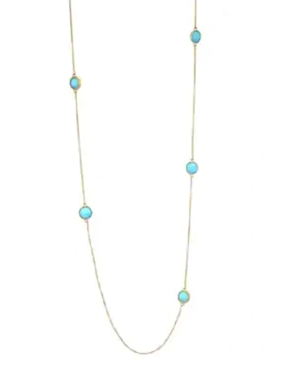 Dean Davidson Women's 22k Goldplated & Turquoise Charm Long Necklace