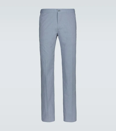 Incotex Paper Touch Drawstring Pants In Grey