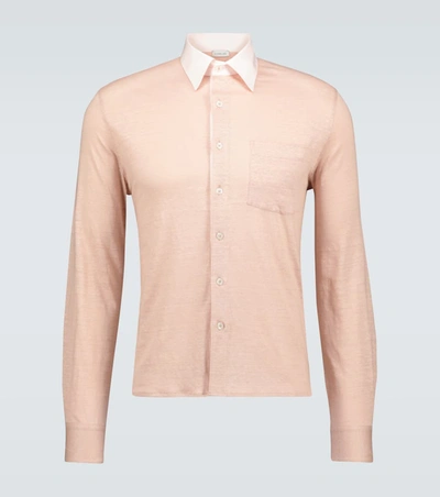 Caruso Relaxed-fit Lyocell Shirt In Pink