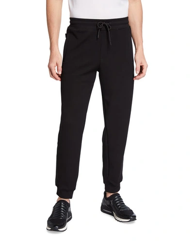 Armani Collezioni Emporia Armani Drawstring Jogger Regular Fit Pants In Black