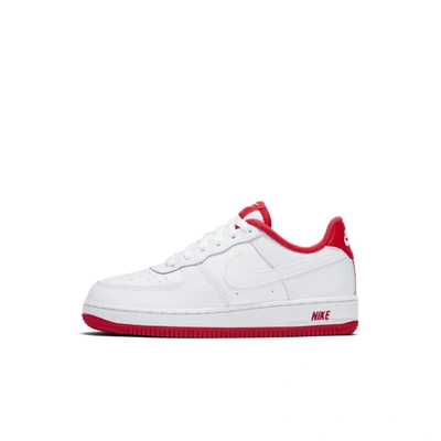 Nike Air Force 1 Big Kids' Shoe (white) - Clearance Sale In White/team Red