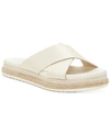 Vince Camuto Women's Rickert Crossband Sandals Women's Shoes In Fluff / Dark Natural