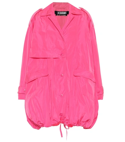 Jacquemus La Parka Ouro Trench Waterproof In Pink