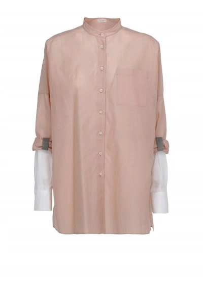 Brunello Cucinelli Shirt In Rosa