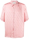 Laneus Shirt In Rose-pink Cotton