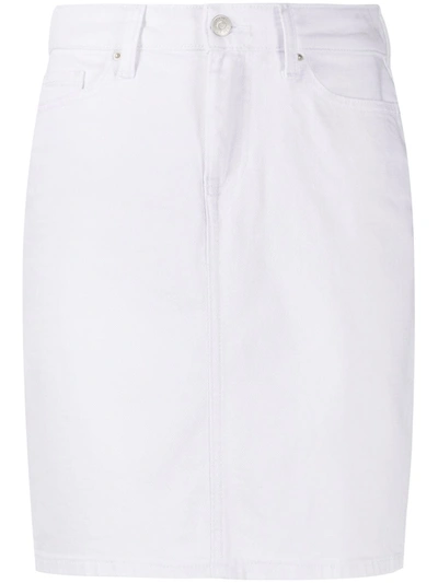 Tommy Hilfiger Front-slit Pencil Skirt In White