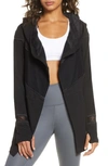 Blanc Noir Surfside Traveler Hooded Jacket In Black