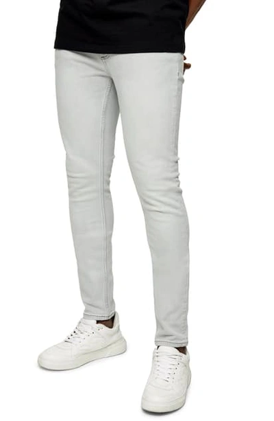 Topman Skinny Jeans In Grey