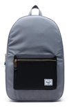 Herschel Supply Co Settlement Backpack In Grey/ Black