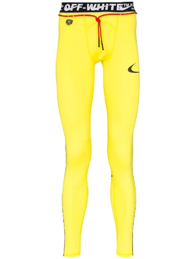 Nike X Off-white Performance Training Tights In Yellow