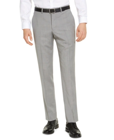 Armani Exchange Men's Slim-fit Light Grey Wool Suit Separate Pants, Created For Macy's