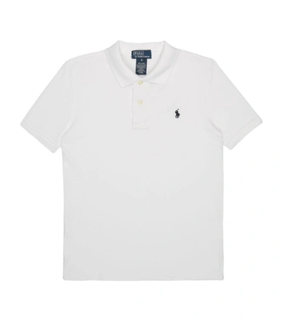 Ralph Lauren Kids' Custom Fit Polo Shirt (10-14 Years) In White