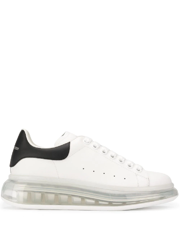 alexander mcqueen runway leather trainers