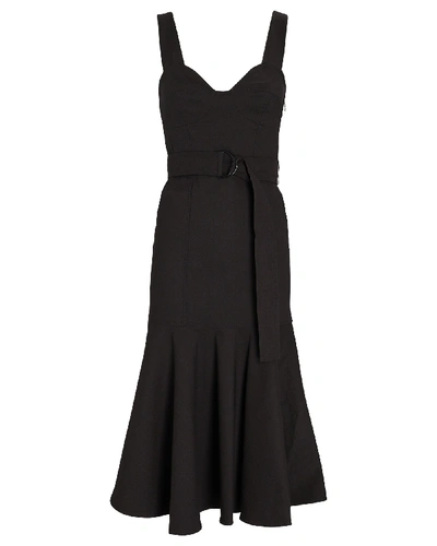 A.l.c Sabrina Belted Dress In Black