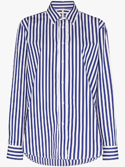 Sunflower Classic Striped Shirt In Blue