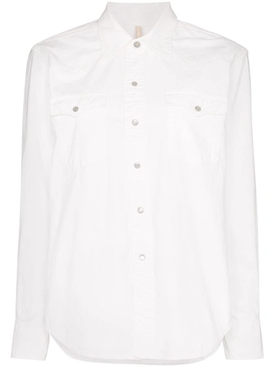 Sunflower Rodeo Cotton Shirt In White